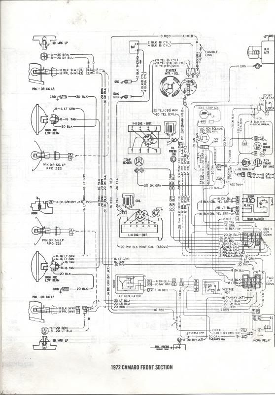 Having trouble finding a 72 wiring diagram | NastyZ28.com